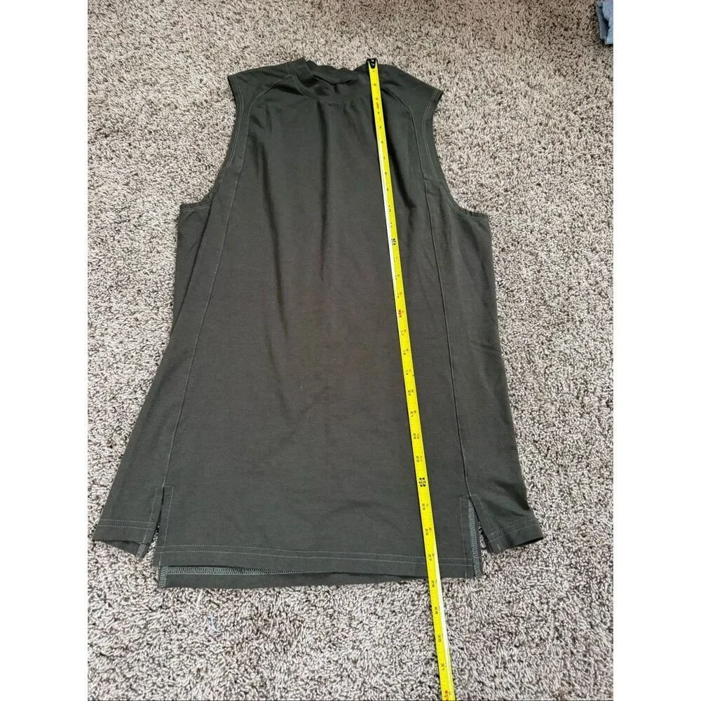 Alphalete Olive Green Sleeveless High Neck Athletic Tank Top Women’s S/M